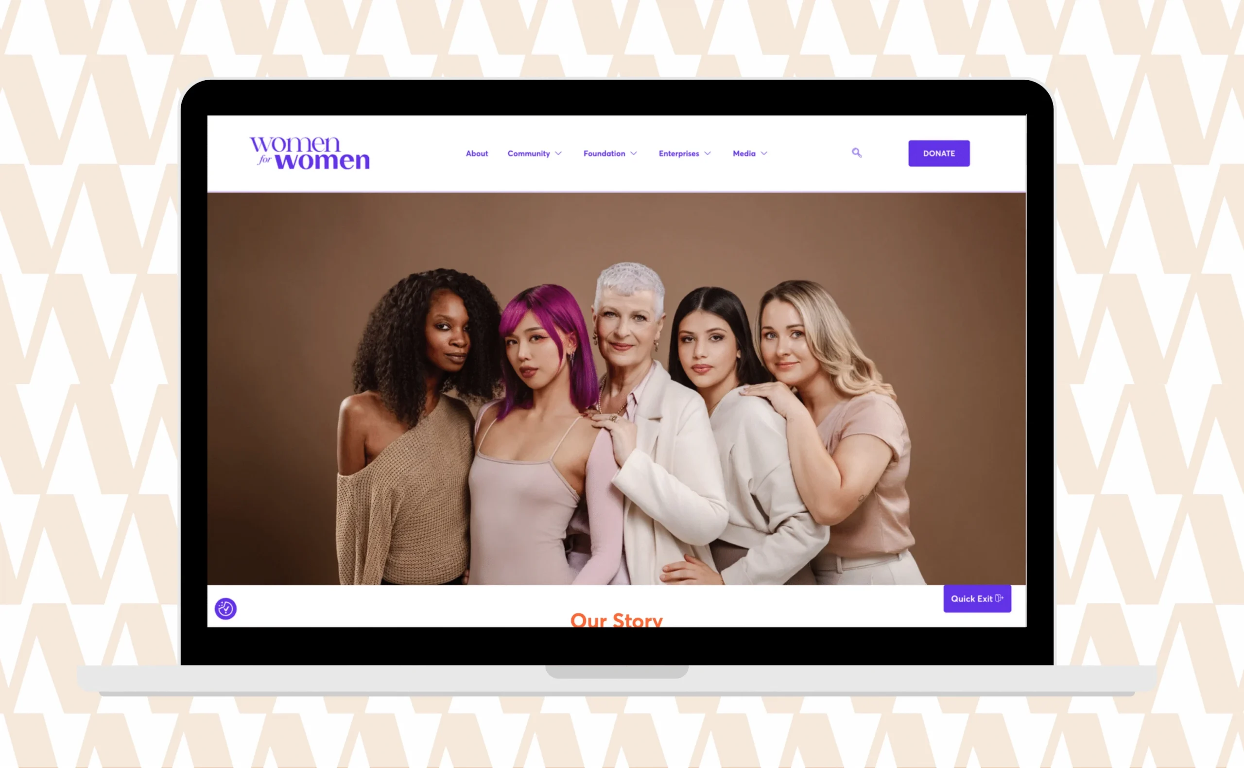 Women for Women Website